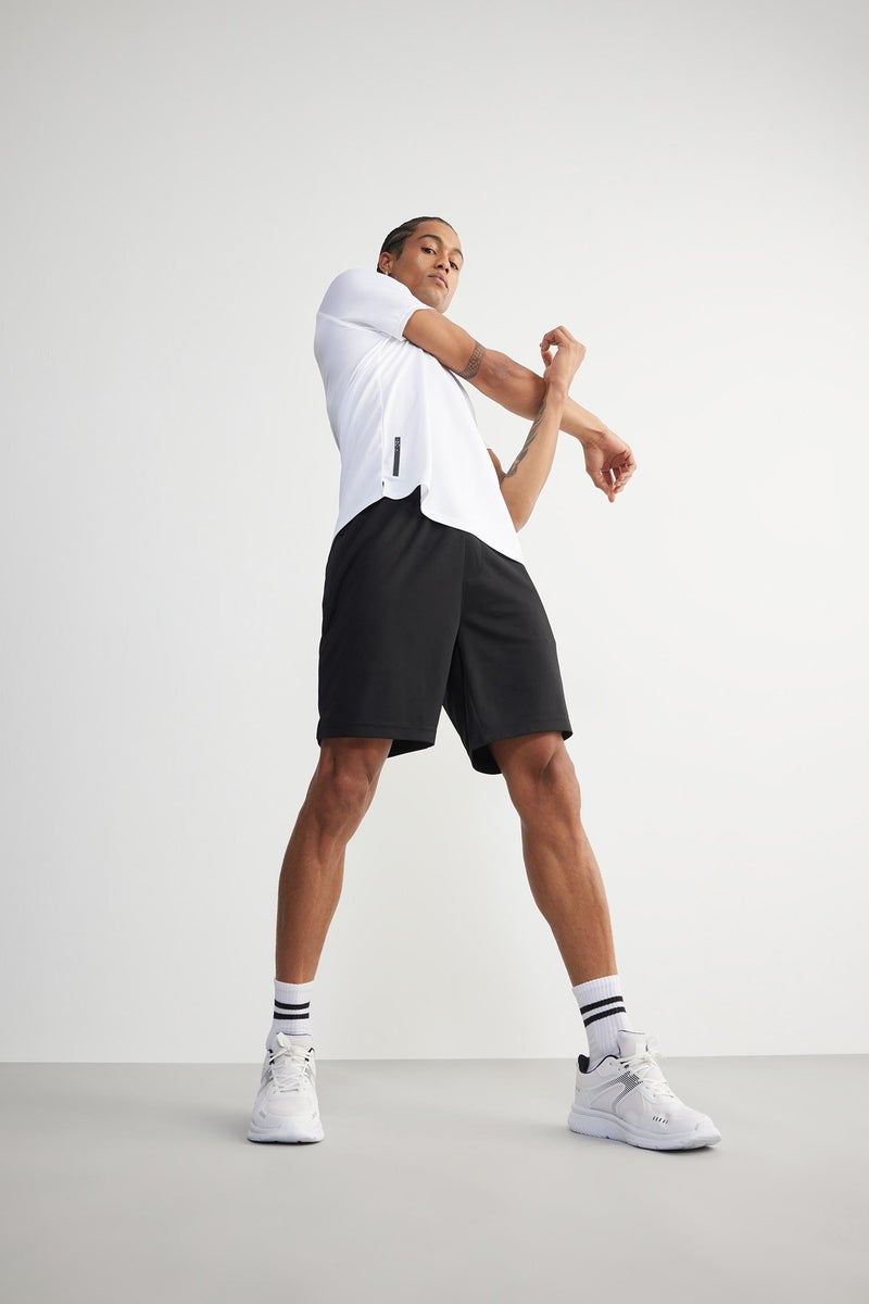 DeFacto Black Man DeFactoFit Slim Fit Sports Standard Leg Shorts Casual - Image 1